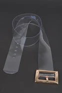 PLUS SIZE Oversized Transparent PVC Belt