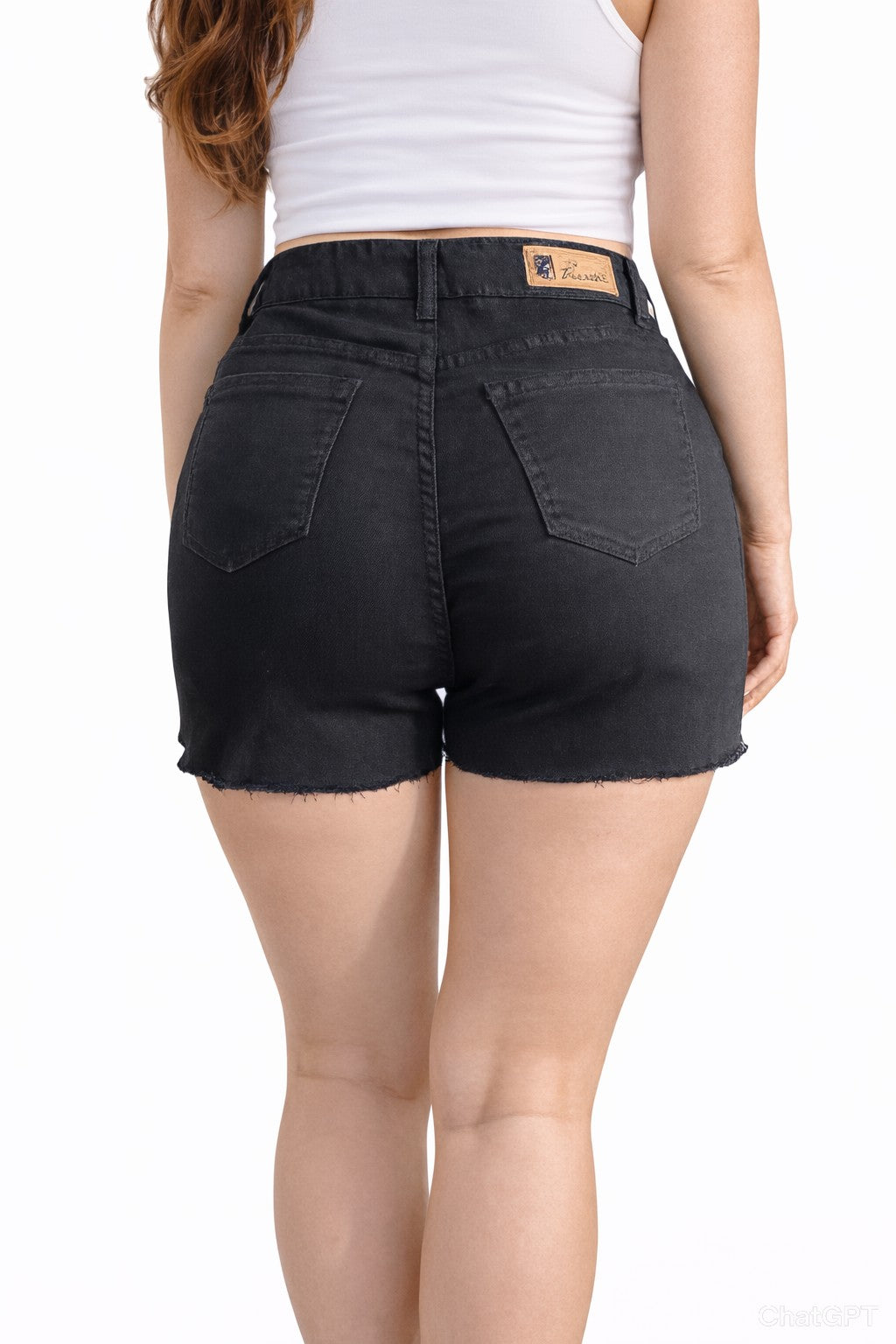 Plus Size Denim Mini Ripped Shorts (RUNS SMALL SIZE UP)-06
