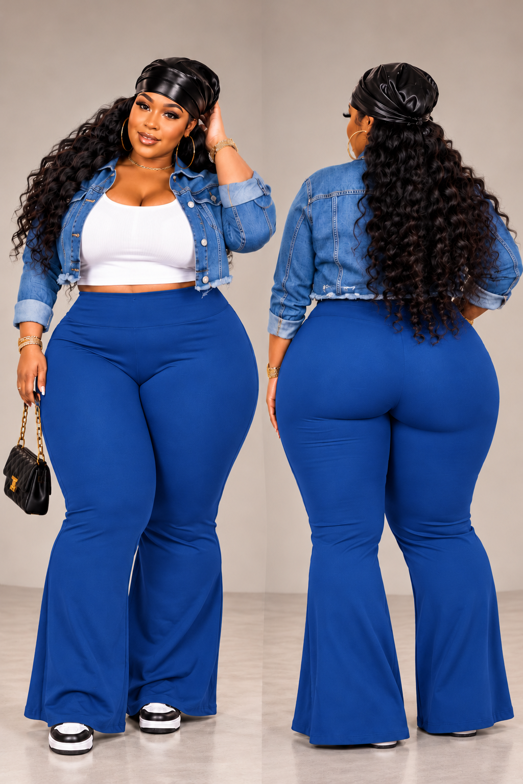 !!!$5.00 SPECIAL!!! PLUS SIZE FLARE PANTS-BLUE-07