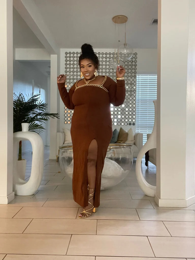 BROWN SUGAR BABY DRESS.