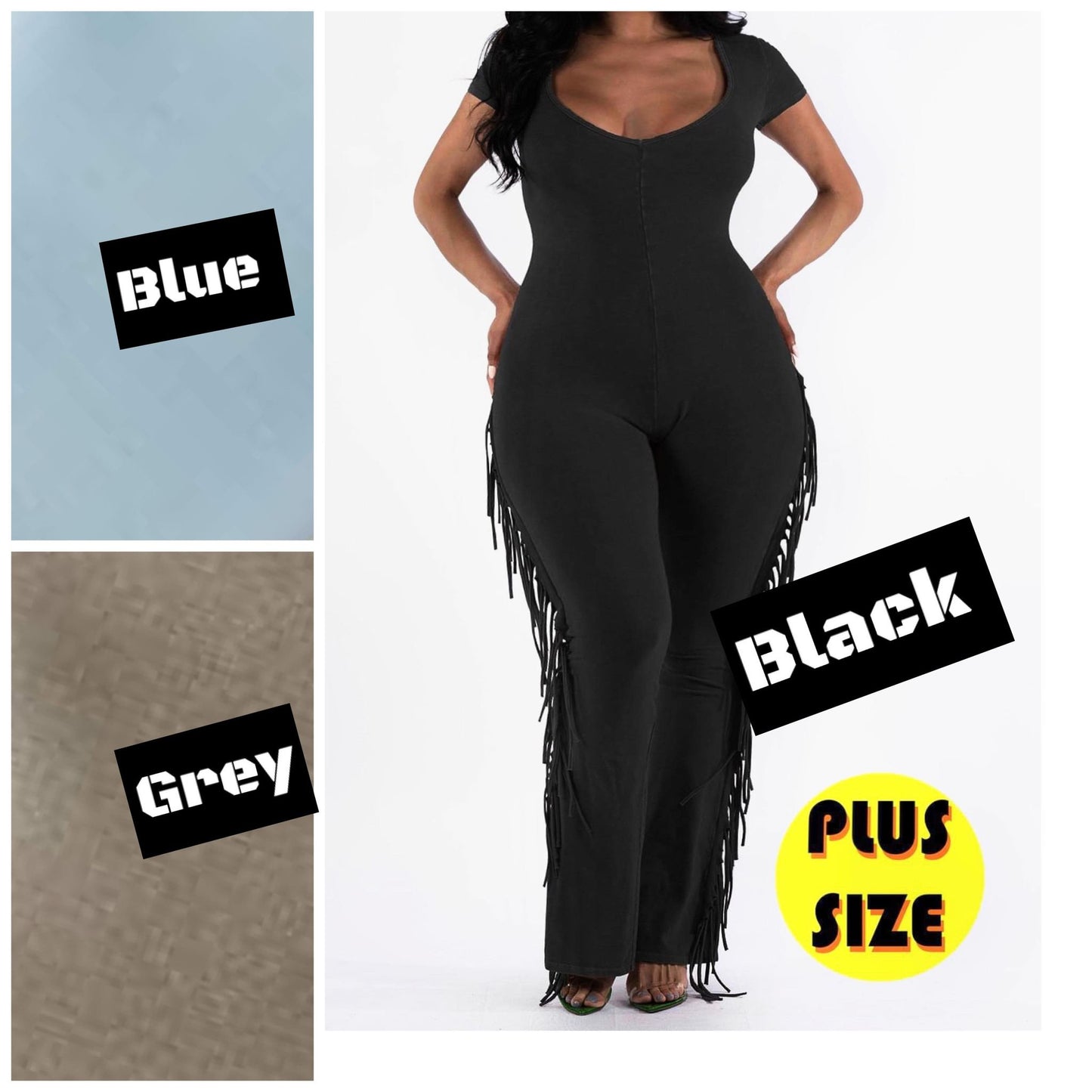 PLUS SIZE FRINGE SIDE JUMPSUIT-07