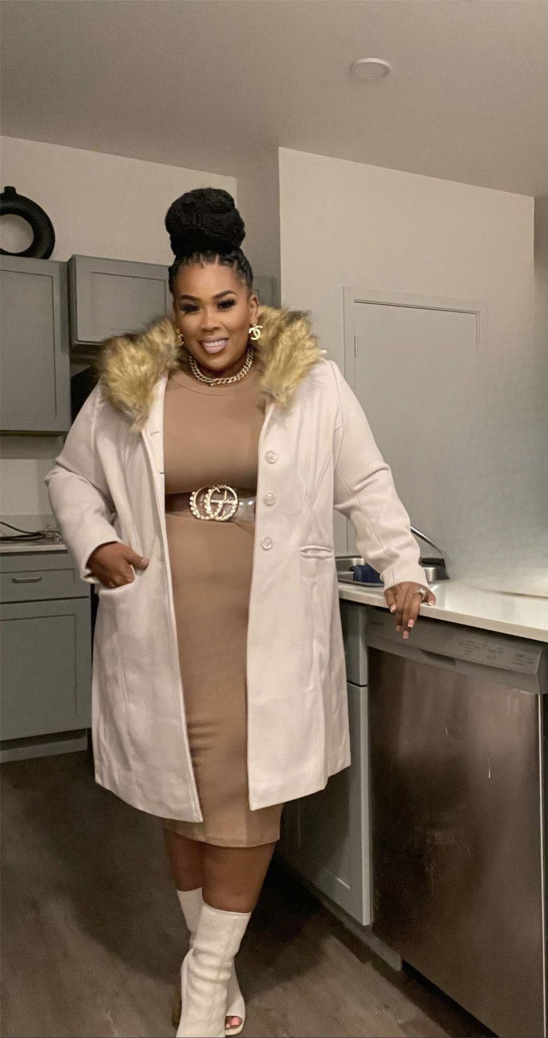 SOME TIME YOU GOTTS POP OUT JACKET W/DETACHABLE COLLAR