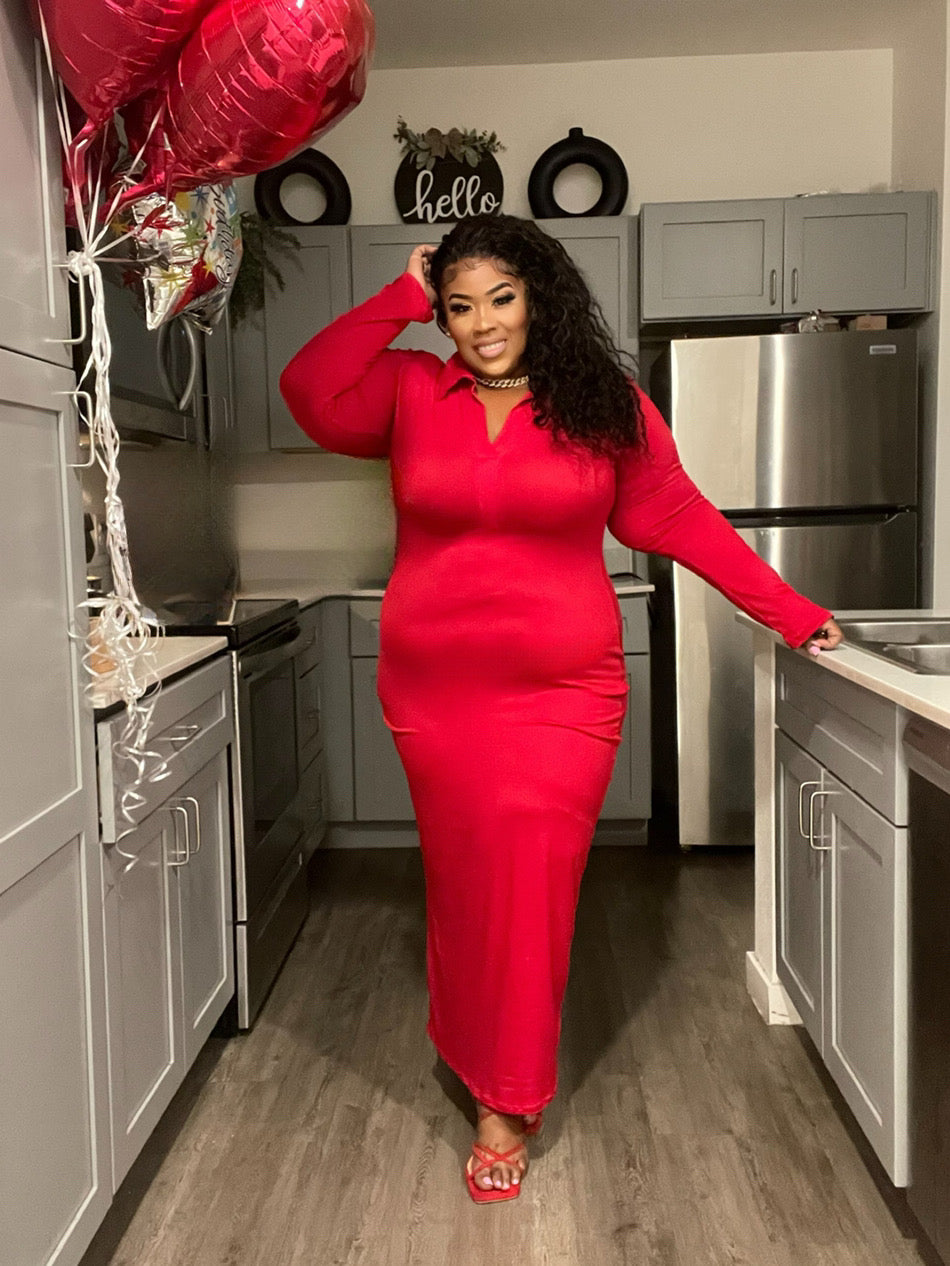 LONG SLEEVE COLLARED MAXI DRESS-09