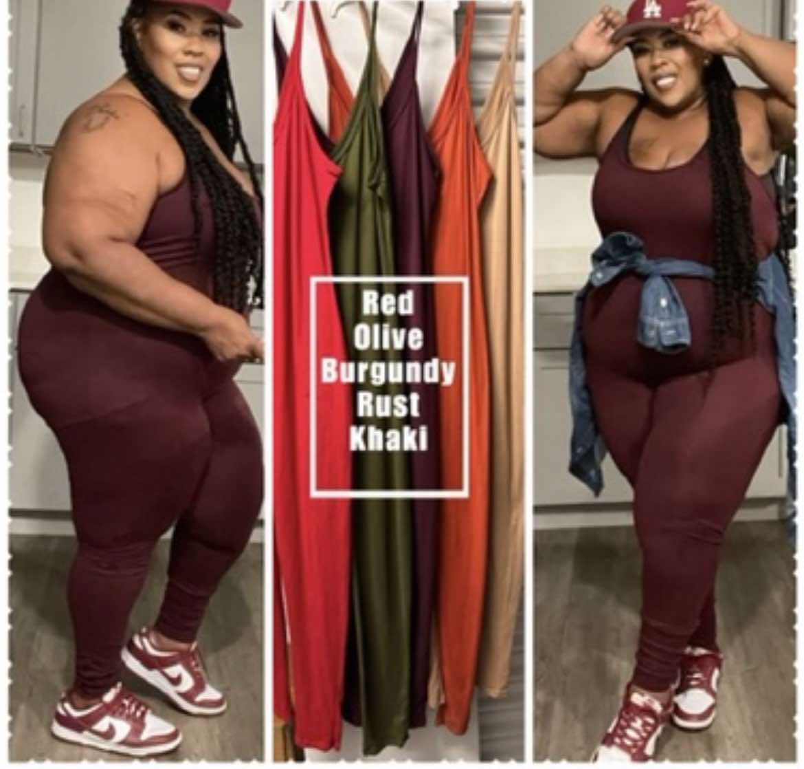 PLUS SIZE "BIG MOOD" JUMPSUIT