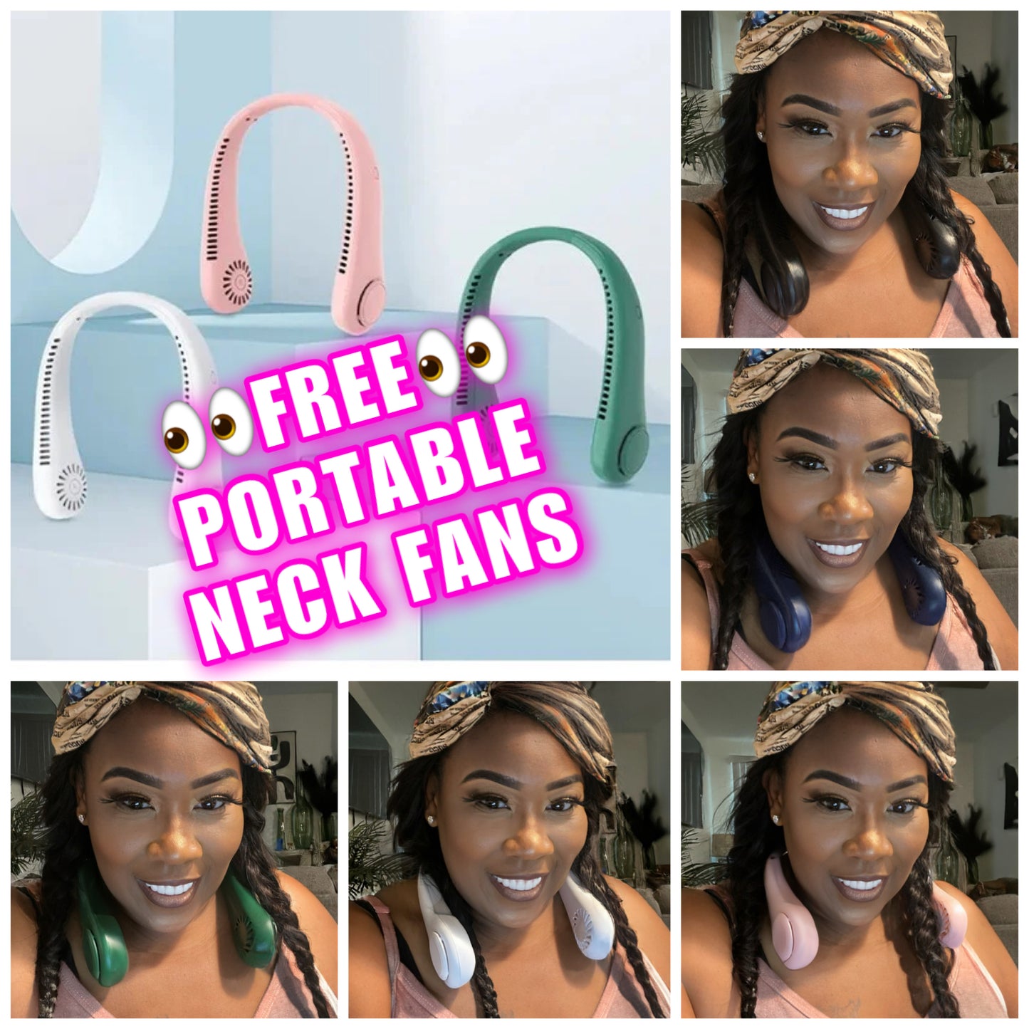 πππ!!!!!FREEπππ PORTABLE NECK FAN!!!...LIMIT (1) ONE PER PERSON