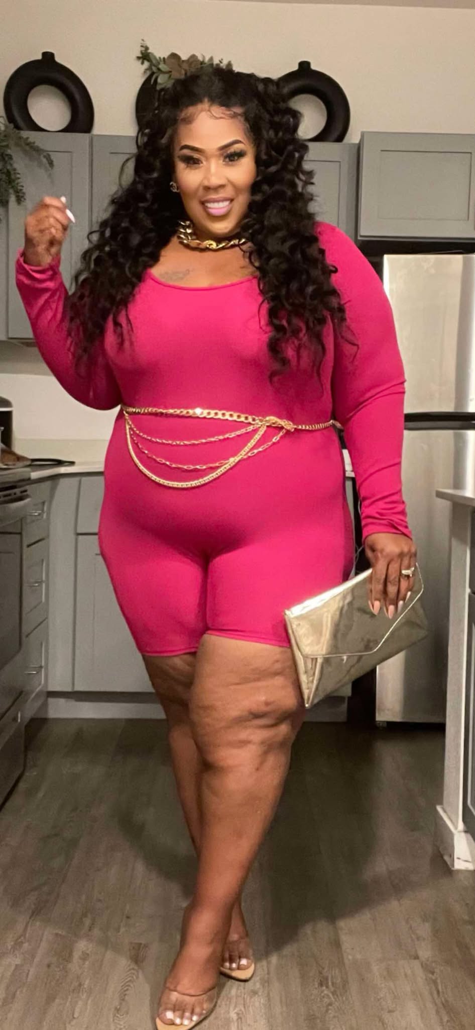 PLUS SIZE Super Rib Shorts Romper-58