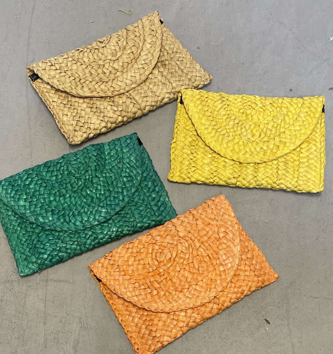 Straw Clutch Purse