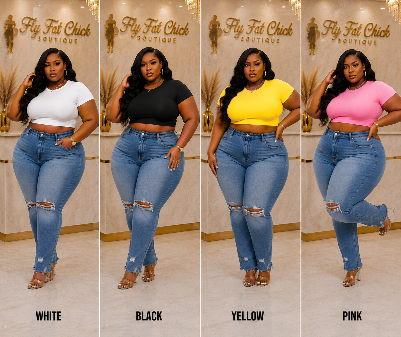 PLUS SIZE CROP TOPS-49