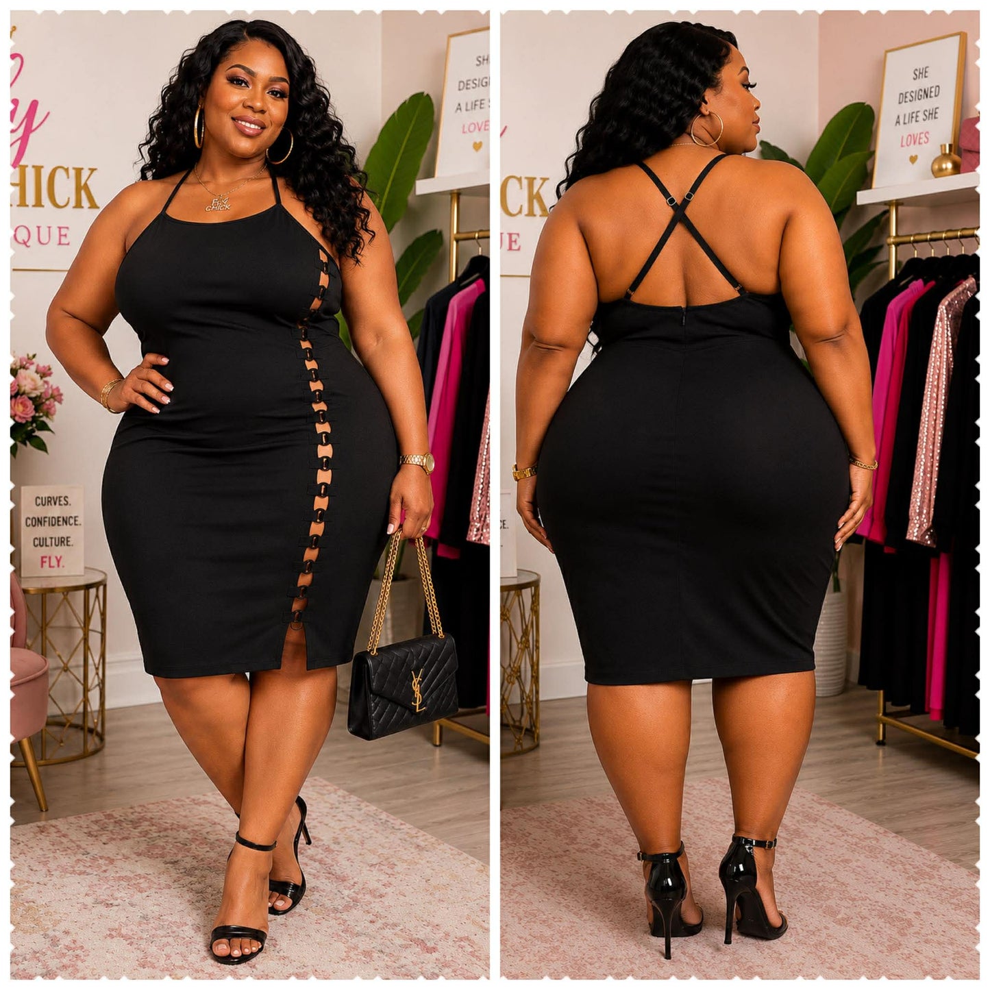 PLUS SIZE "BODY TALK DRESS" -73