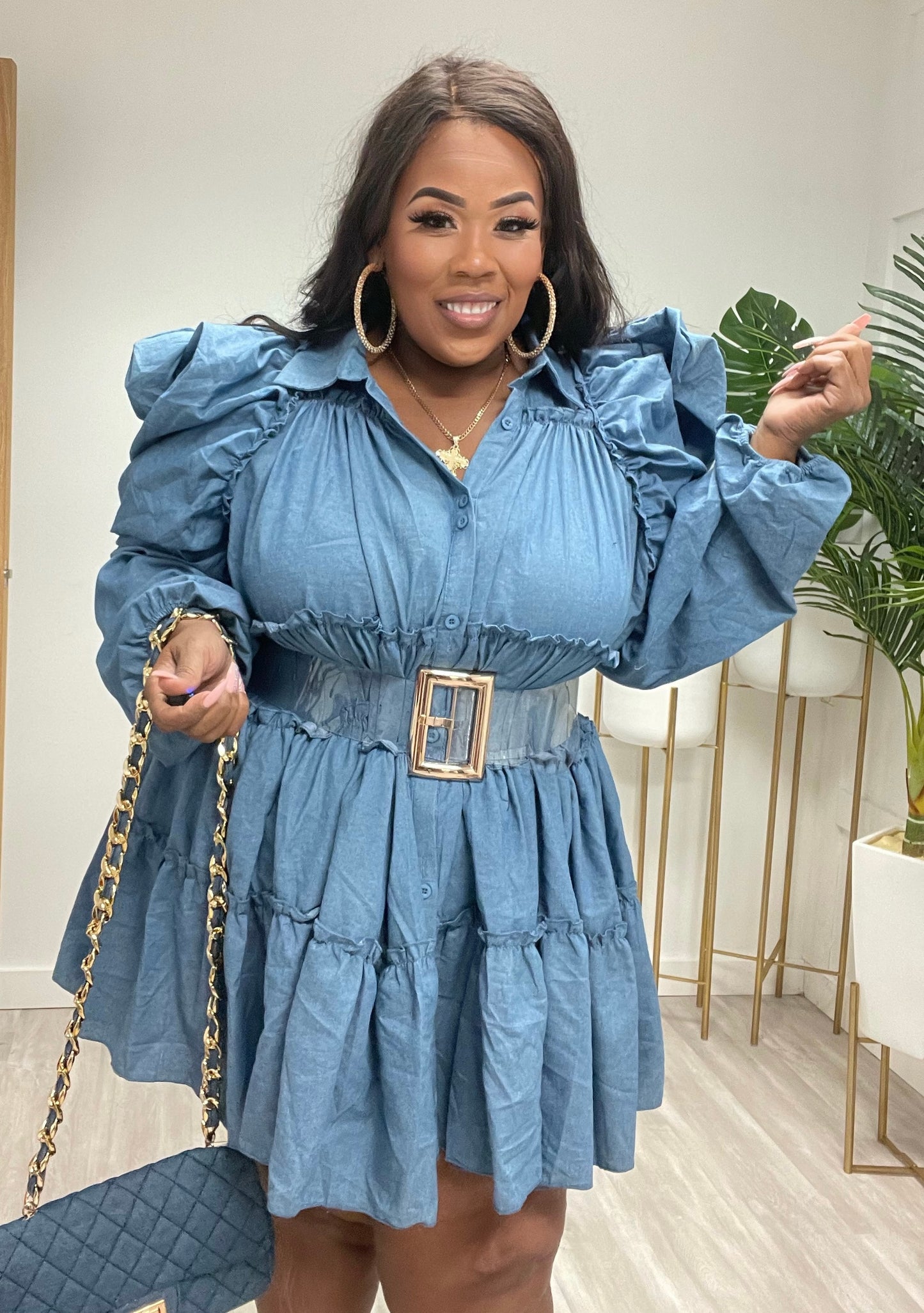PLUS SIZE Oversized Transparent PVC Belt