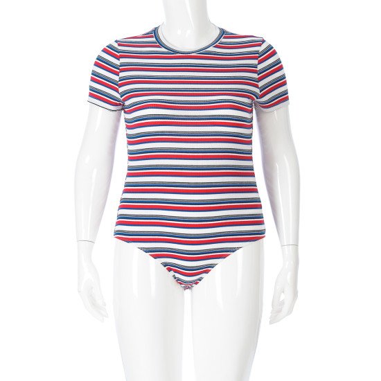 RED/NAVY STRIPED BODYSUIT-67