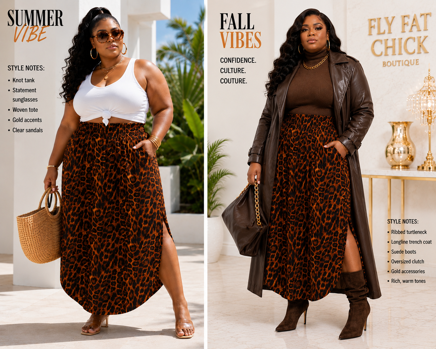 PLUS SIZE "RICH AUNTIE" MAXI SKIRTS-ANIMAL PRINT-04
