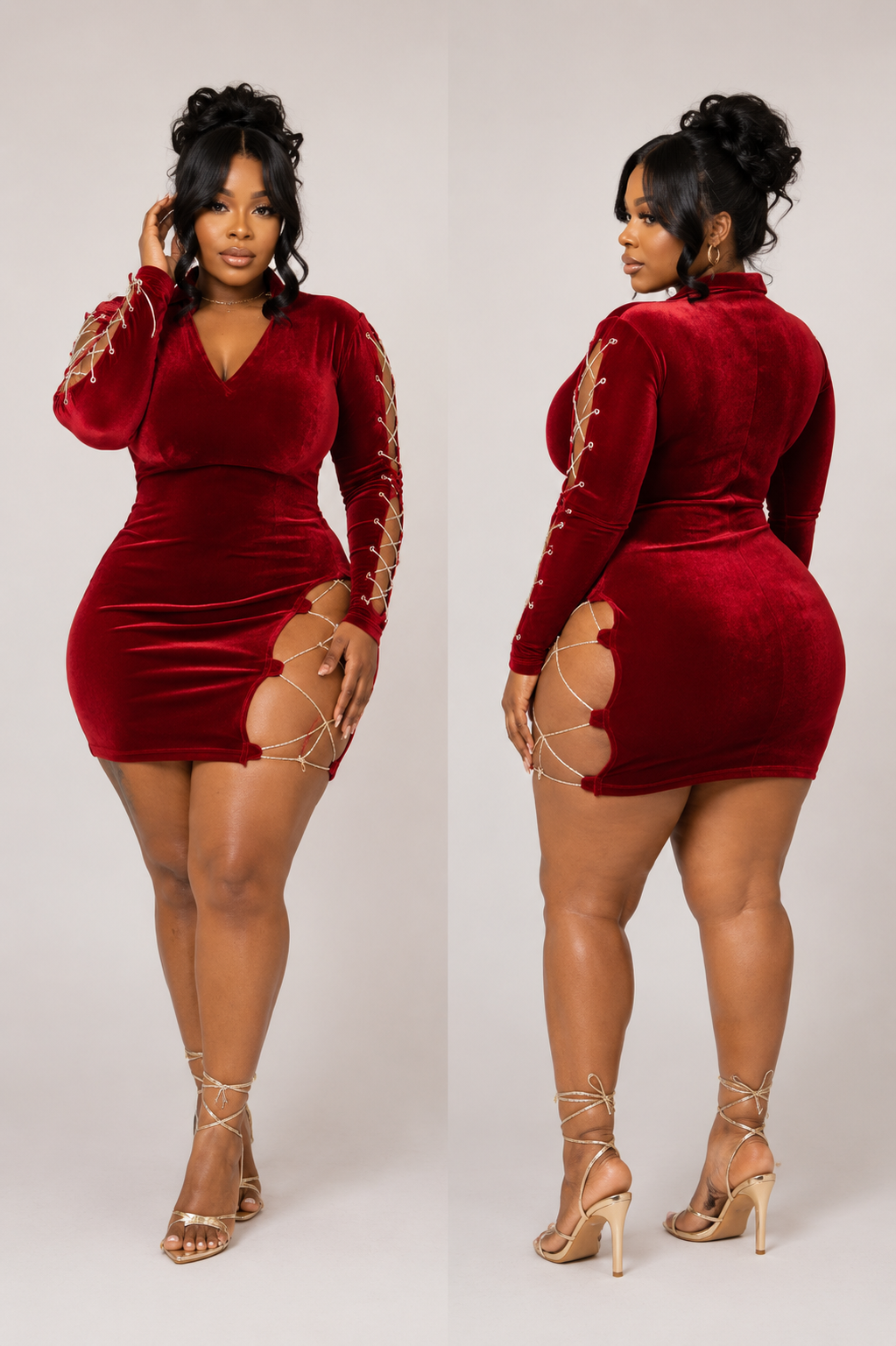LOVE ME, LOVE ME SEXY DRESS-RED-SL14