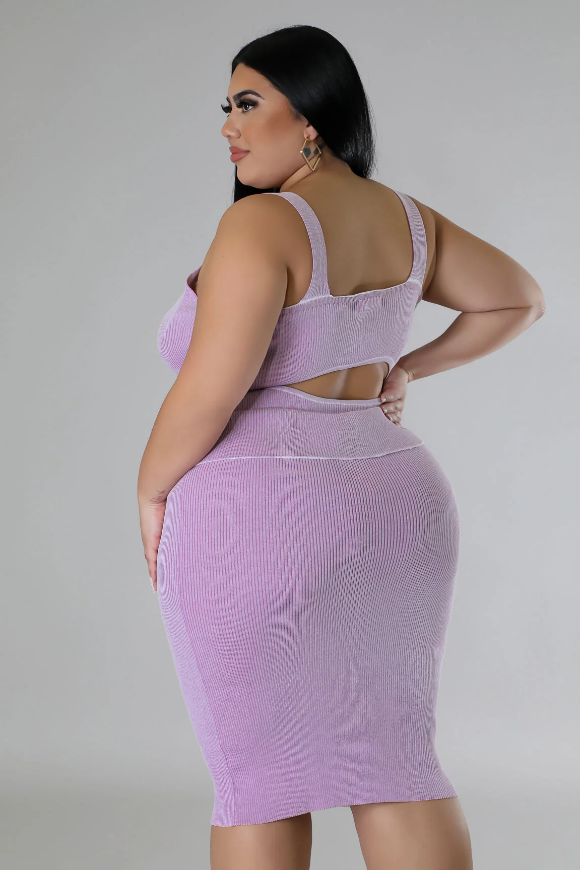 PLUS SIZE "I LOVE A 2PIECEE" SET-LILAC
