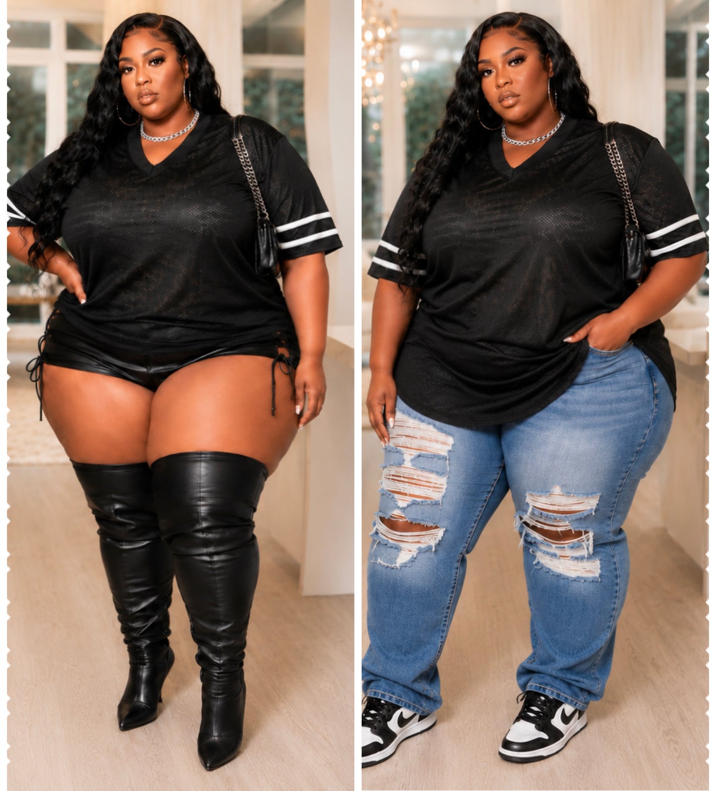 PLUS SIZE BLACK PLAIN JERSEY-13