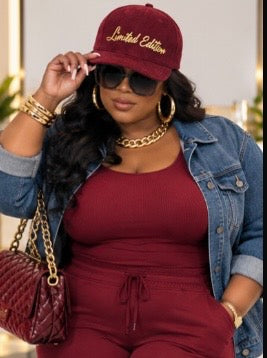 "LIMITED EDITION" SNAP BACK-BURGUNDY