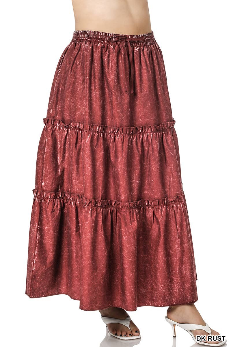 VINTAGE WASH TIERED RUFFLE MAXI SKIRT-06