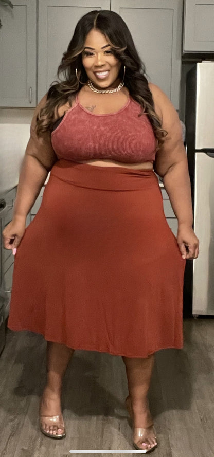 PLUS SIZE FLARE DOLLY SKIRT****SKIRT ONLY***