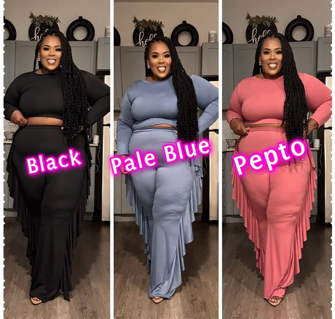 PLUS SIZE RUFFLE PANT SETS-02