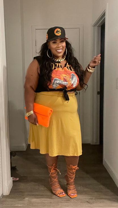PLUS SIZE FLARE DOLLY SKIRT****SKIRT ONLY***