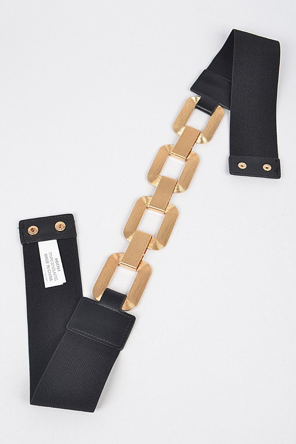 Faux Leather Multi Metal Buckle Plus Size Belt