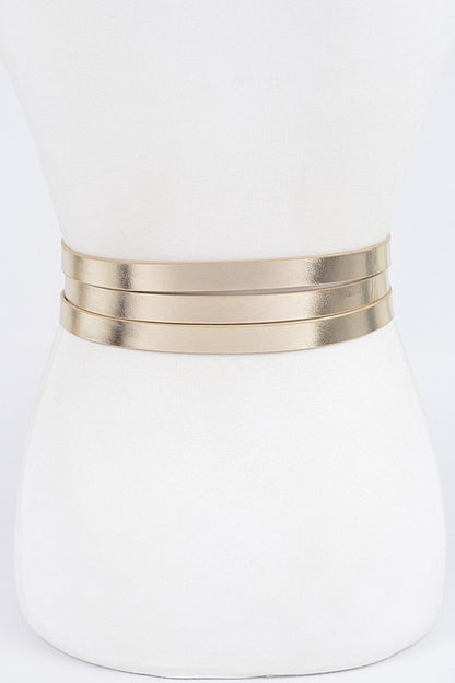 * 3 Set Plus Size Metal Buckle Belt