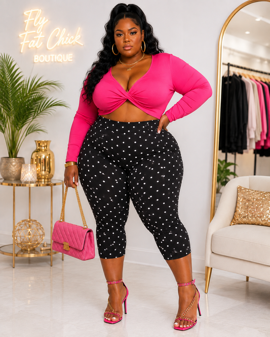 PLUS SIZE "Pretty in Polka" Capris-19