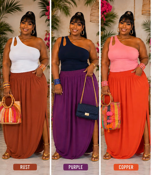 PLUS SIZE "THIS LIL 2-POCKET SKIRT"-72