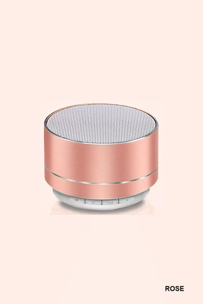 Mini Led Portable Wireless Bluetooth Speaker-ROSE