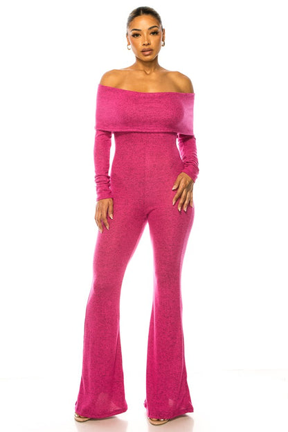 PLUS SIZE OFF SHOULDER BELL LEG JUMPSUIT-05