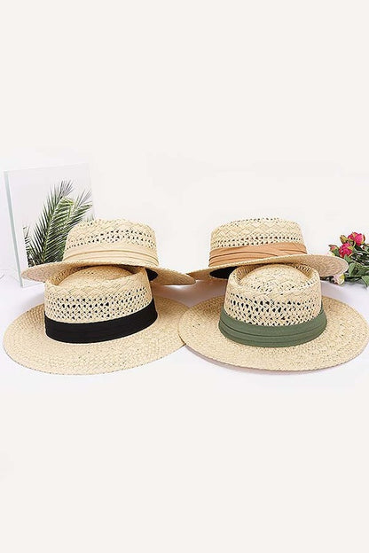 Faux Straw Hat