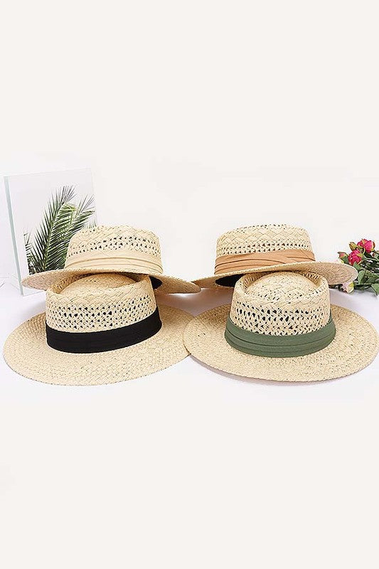 Faux Straw Hat