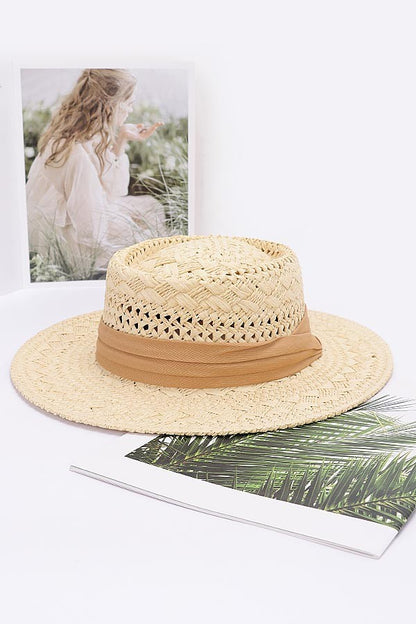 Faux Straw Hat