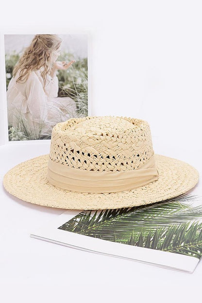 Faux Straw Hat
