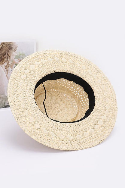 Faux Straw Hat
