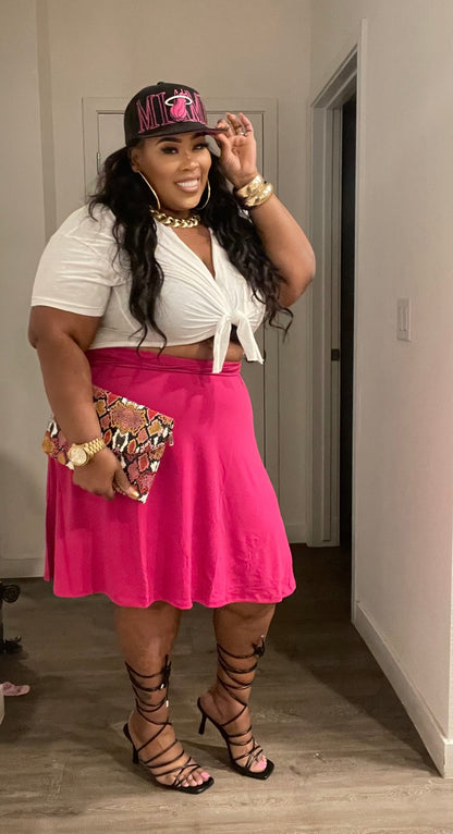 PLUS SIZE FLARE DOLLY SKIRT****SKIRT ONLY***