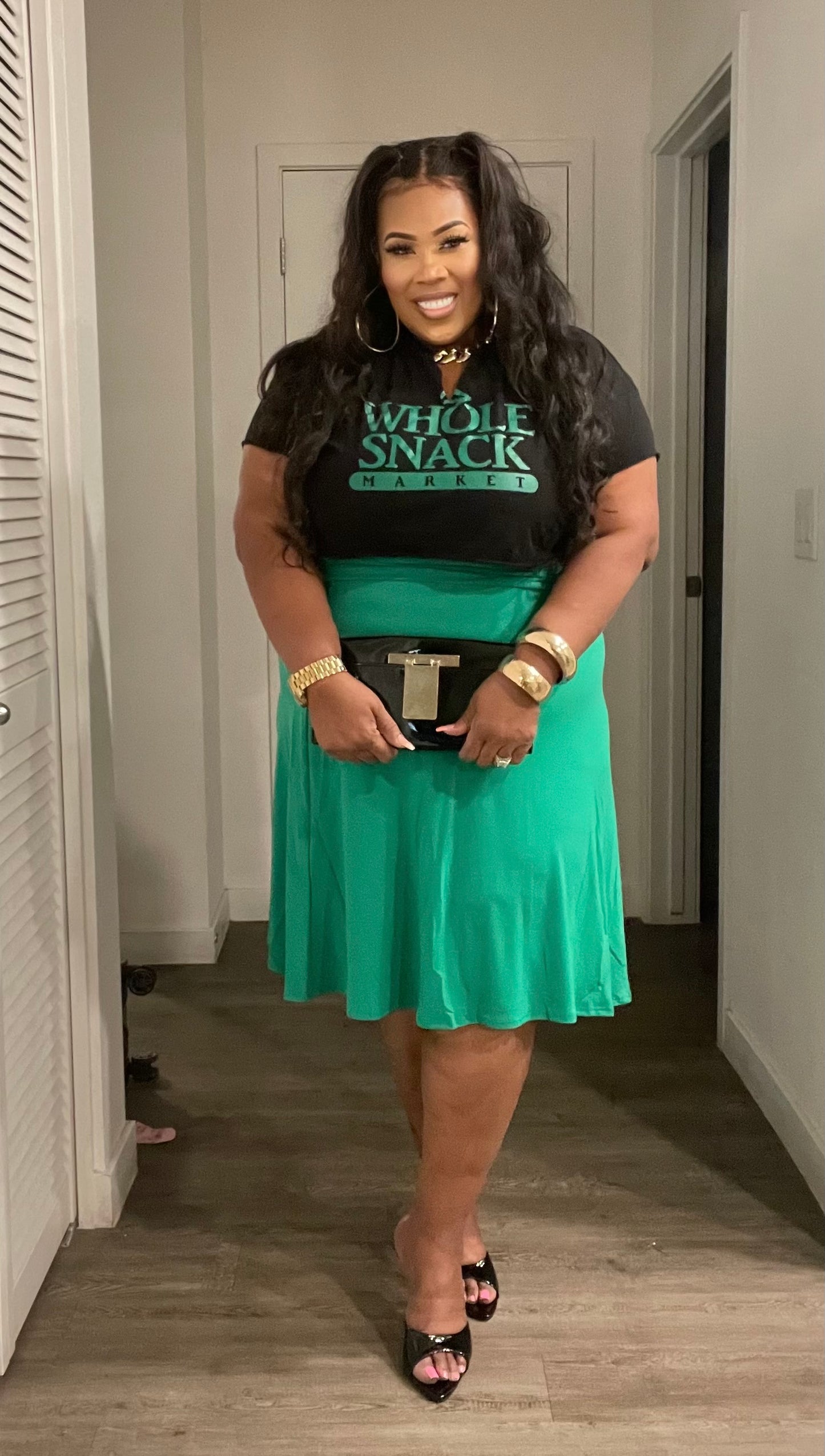 PLUS SIZE FLARE DOLLY SKIRT****SKIRT ONLY***