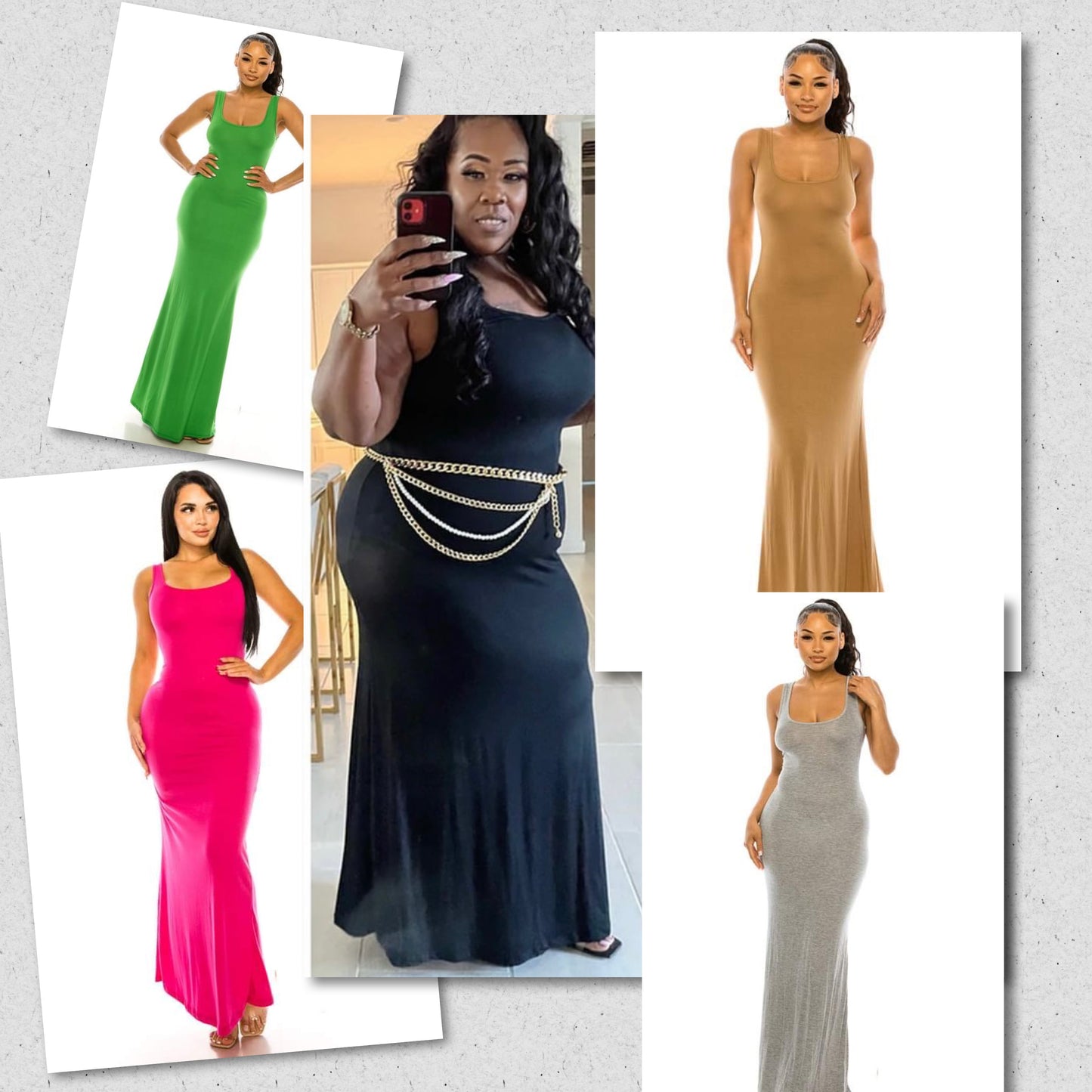 PLUS SIZE TANK MAXI DRESS