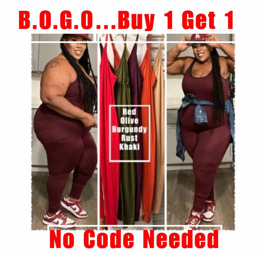 PLUS SIZE "BIG MOOD" JUMPSUIT