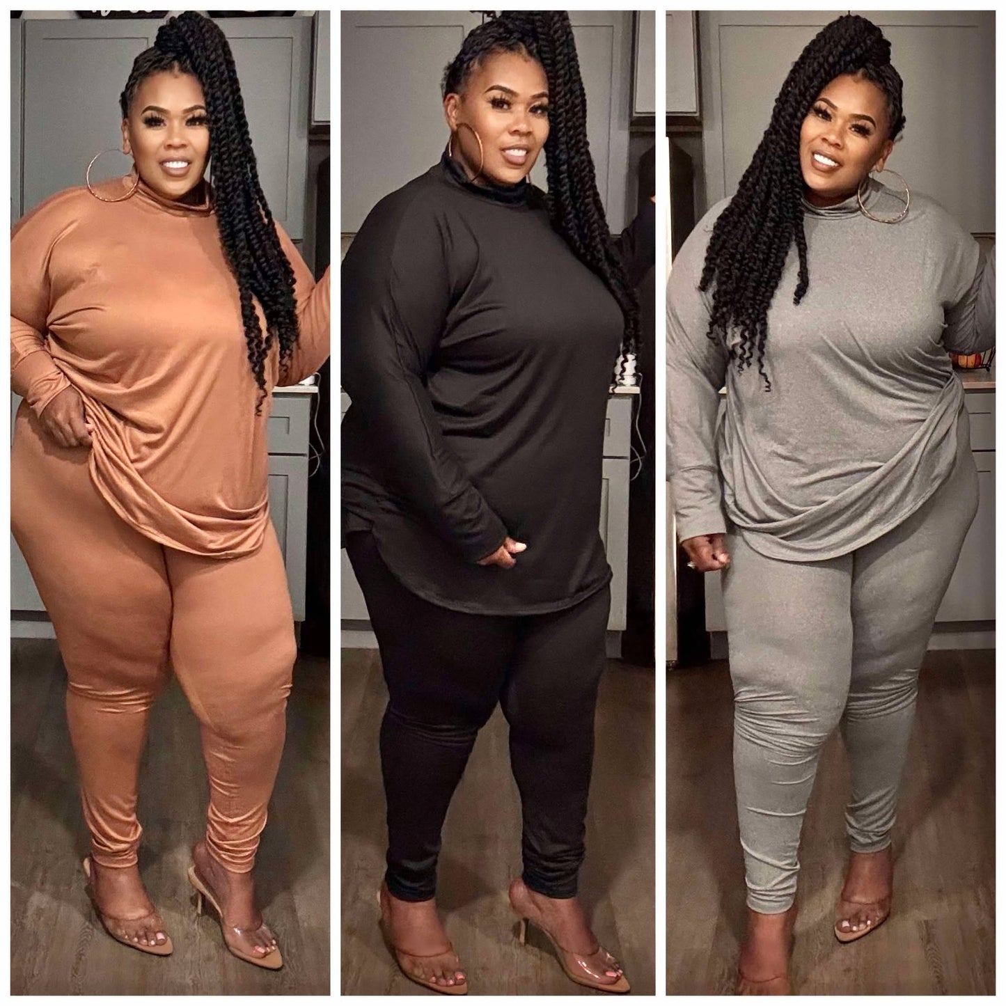 PLUS SIZE 2-PIECE "LETS GO" SET