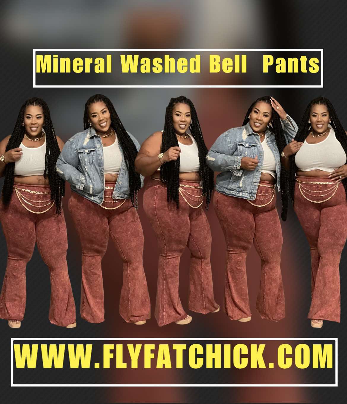 PLUS SIZE mineral washed high waist raw edge hem pants