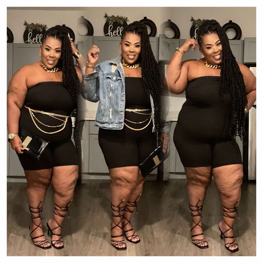 PLUS SIZE SLEEVLESS HALTER ROMPER-06