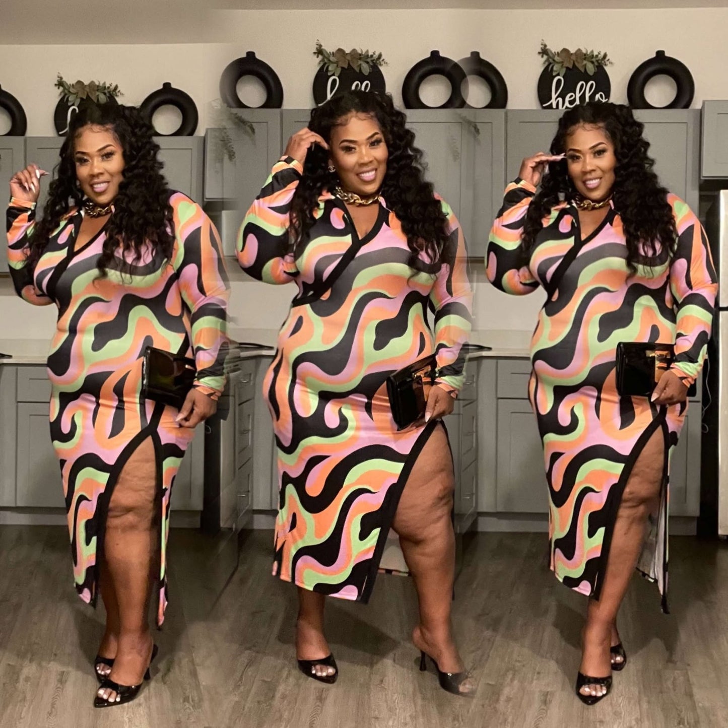 PLUS SIZE "ATTENTION ON ME" DRESS-23