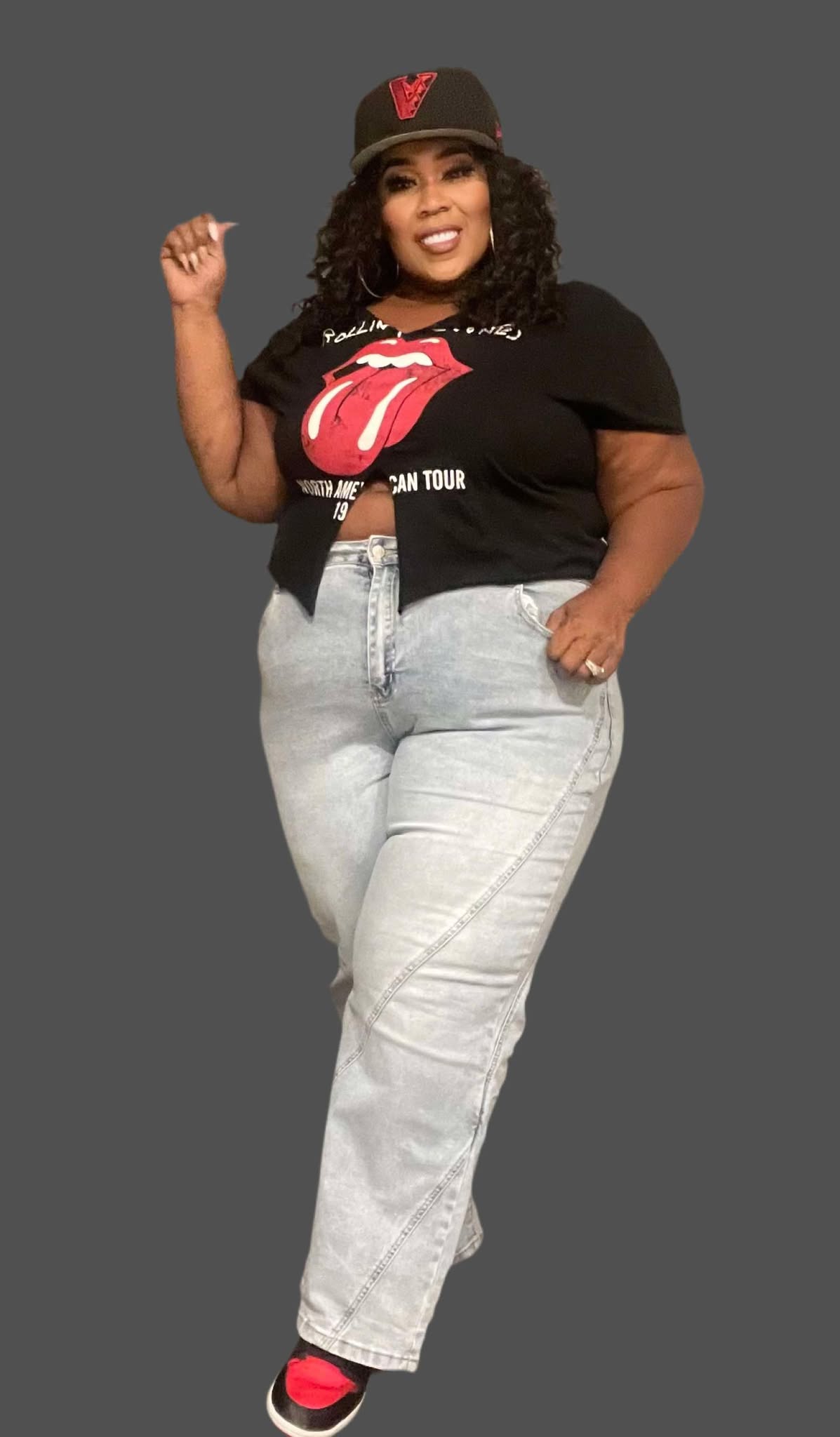 PLUS SIZE "NOT YOUR OLE' MOM JEANS"-67