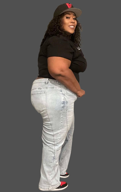 PLUS SIZE "NOT YOUR OLE' MOM JEANS"-67