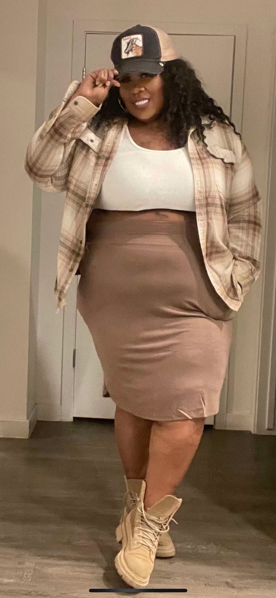 NEW TULIP HEM SKIRT WITH SIDE POCKETS   (will ship  11/22)