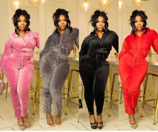 VELVOUR 2-PIECE JOGGER SETS-SL04