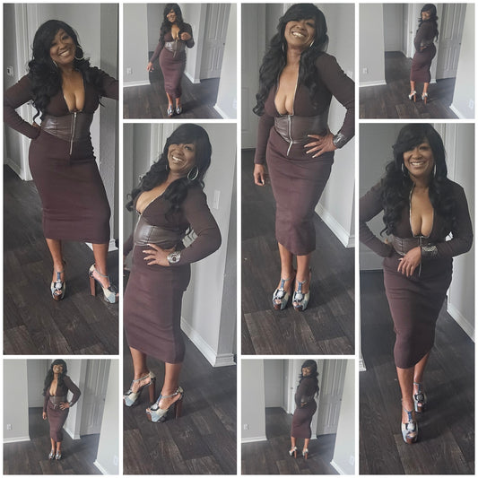 ALL EYEZ ON ME CORSET DRESS-SL12