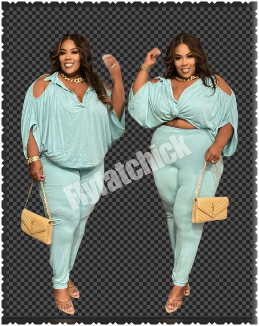 PLUS SIZE 2-PIECE CUTE & COZY SET-48