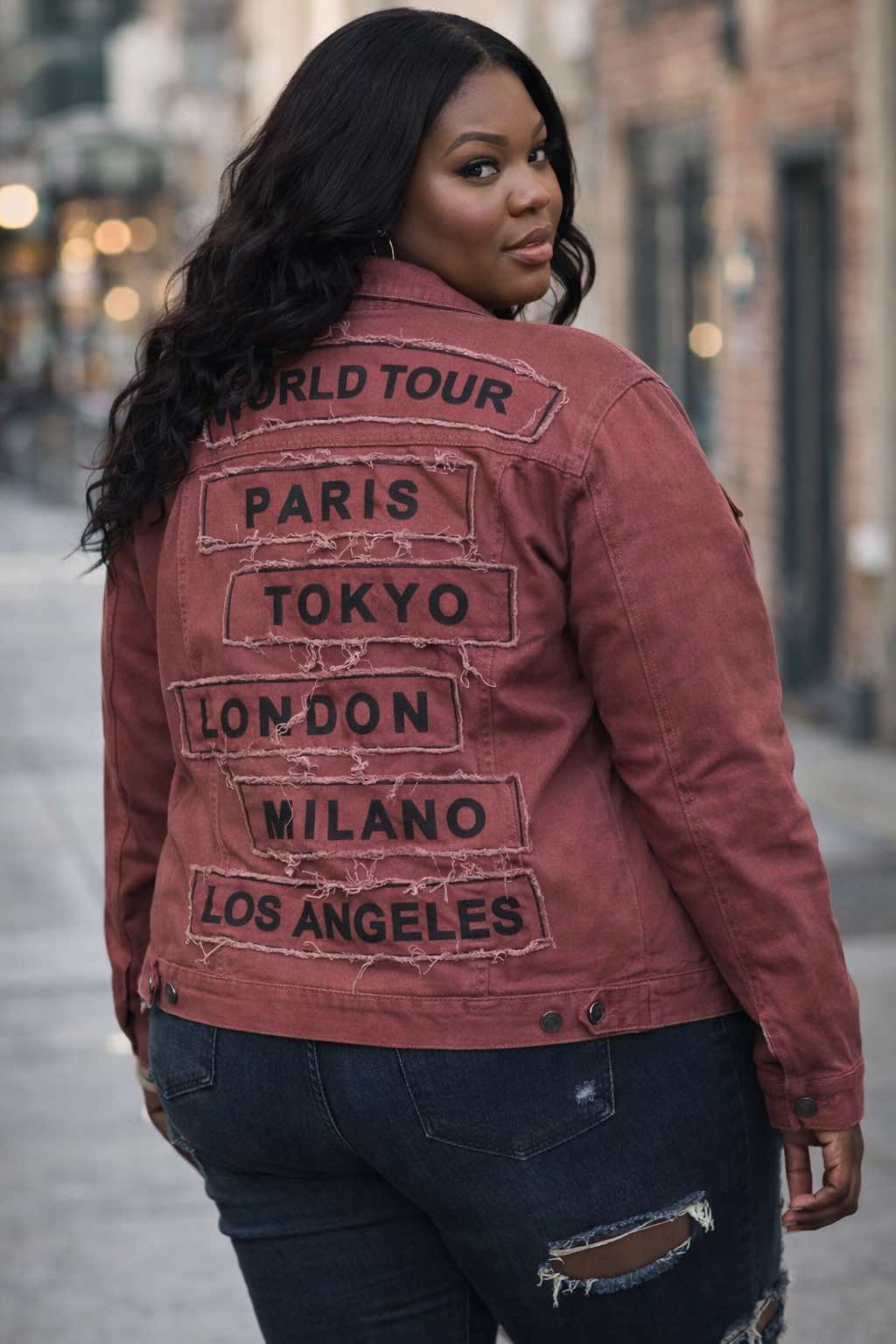 AROUND THE WORLD DENIM JACKET-60